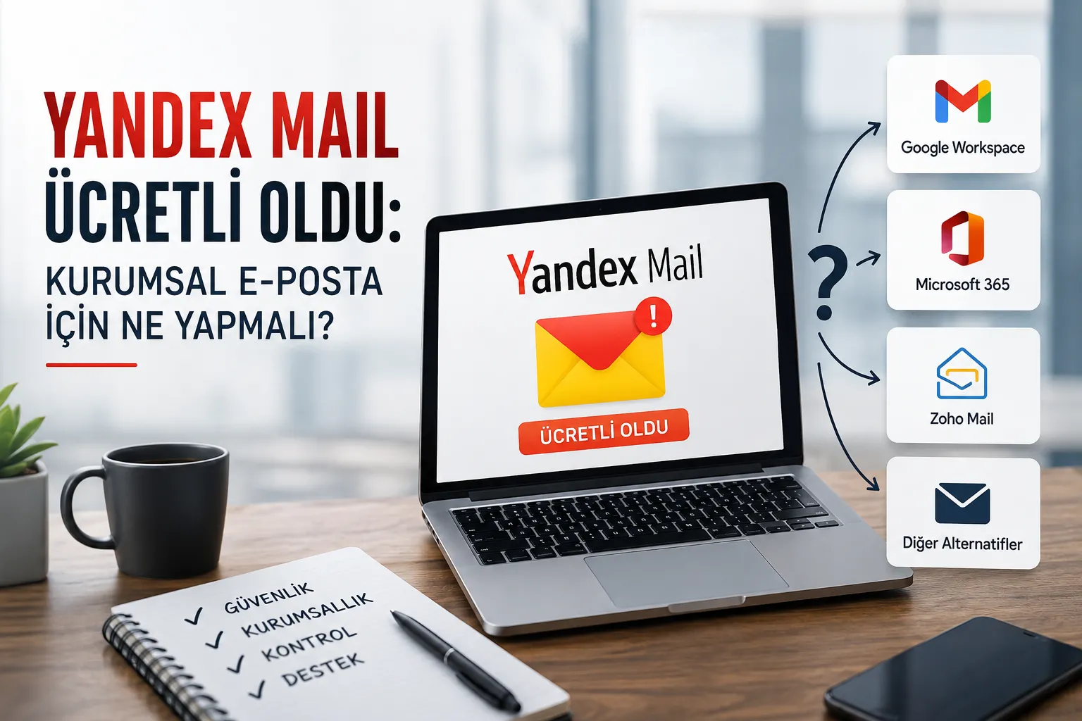Yandex Mail Ücretli Oldu: Kurumsal E-posta İçin Ne Yapmalı?