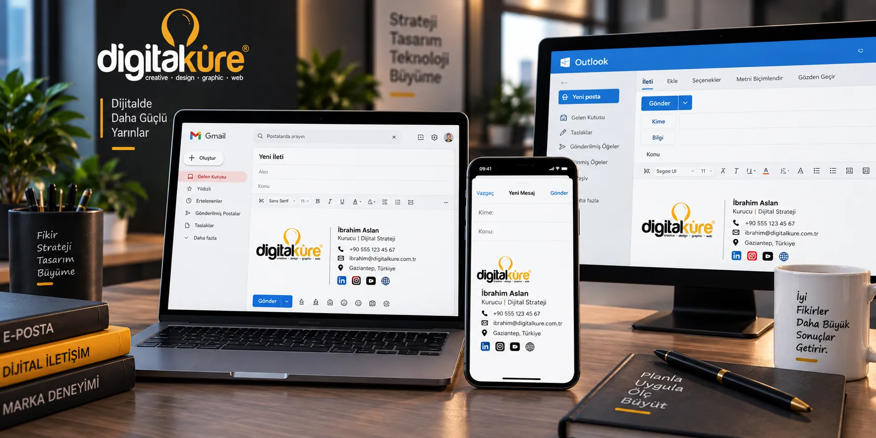 Mail İmzası Nasıl Oluşturulur? En Kolay Yol (Gmail, Outlook, iPhone)