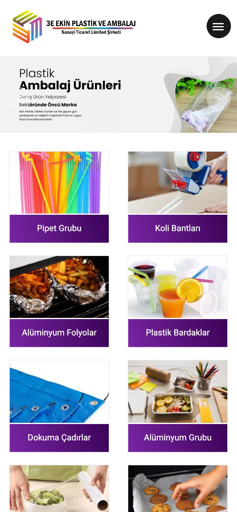 3E Ekin Plastik — mobil görünüm