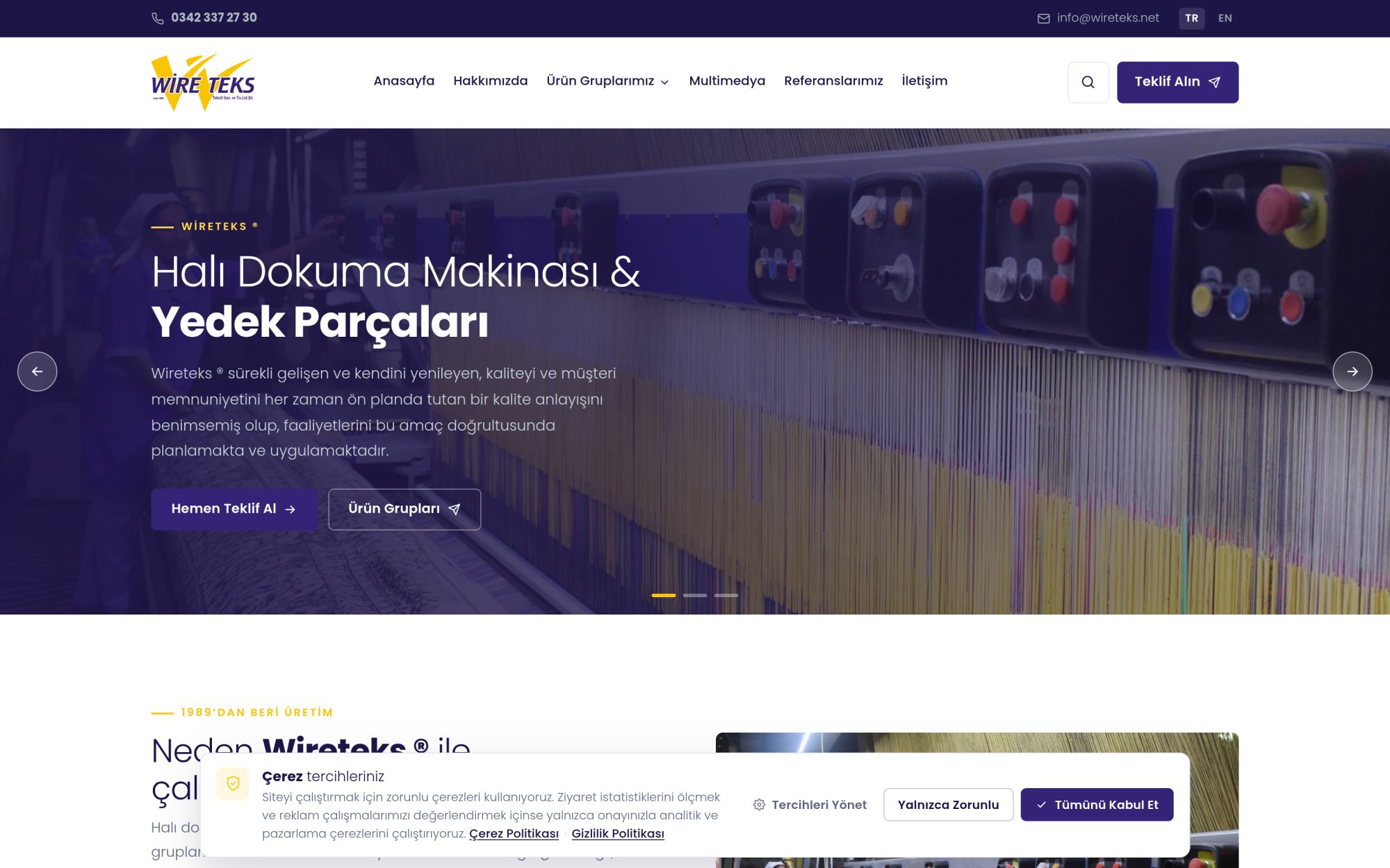 Wireteks Halı Dokuma Yedek Parça