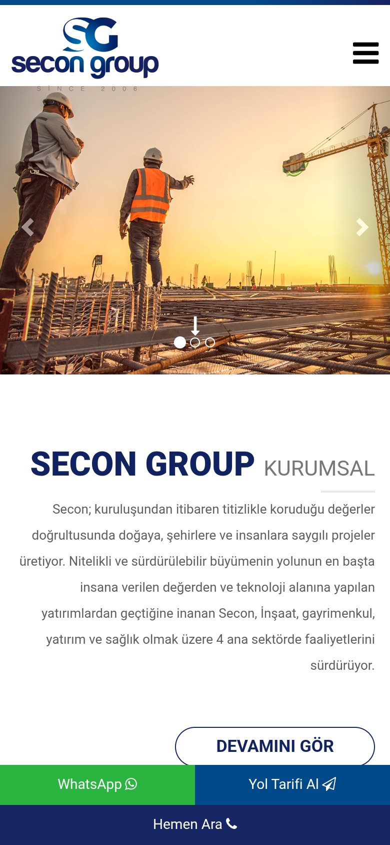 secon.com.tr — mobil görünüm