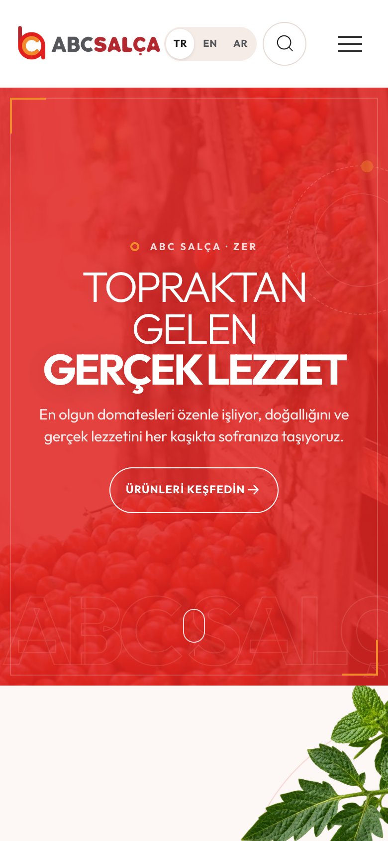 Abc Salça — mobil görünüm