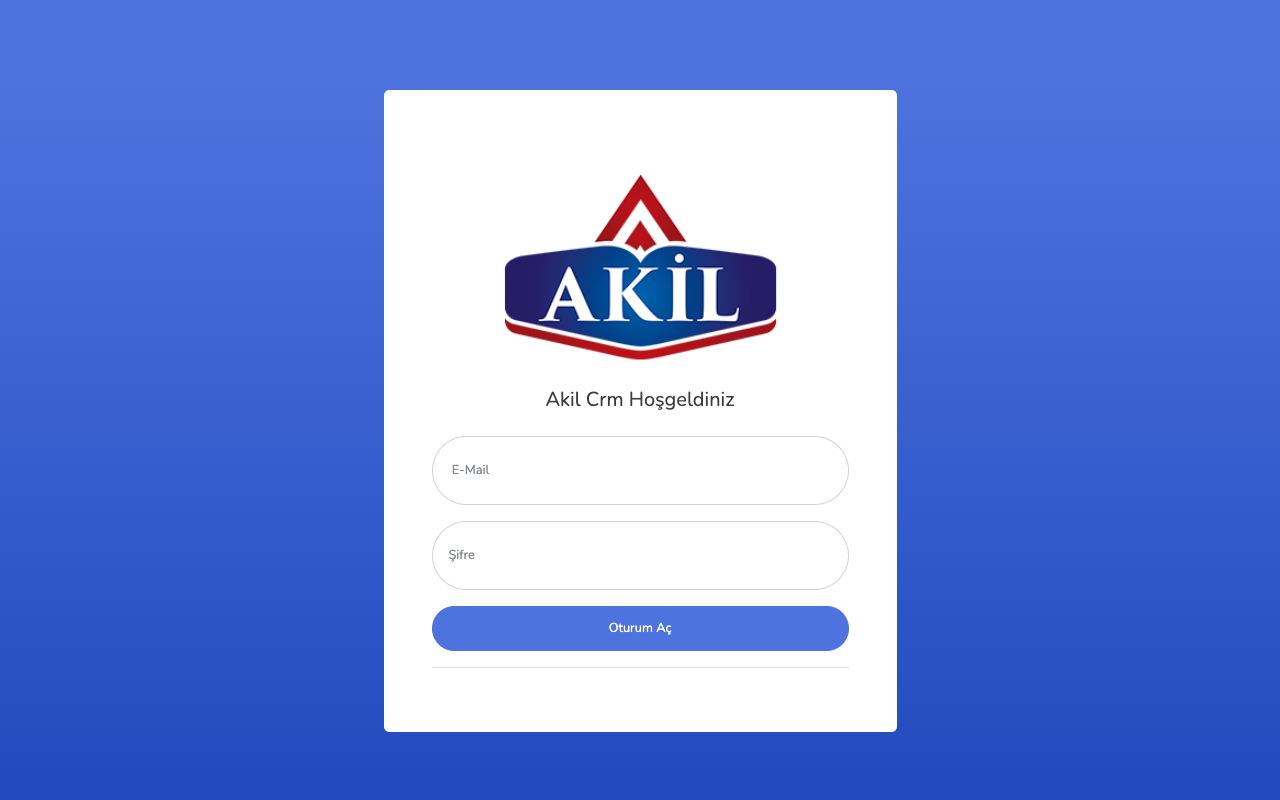 Akıl Gıda CRM
