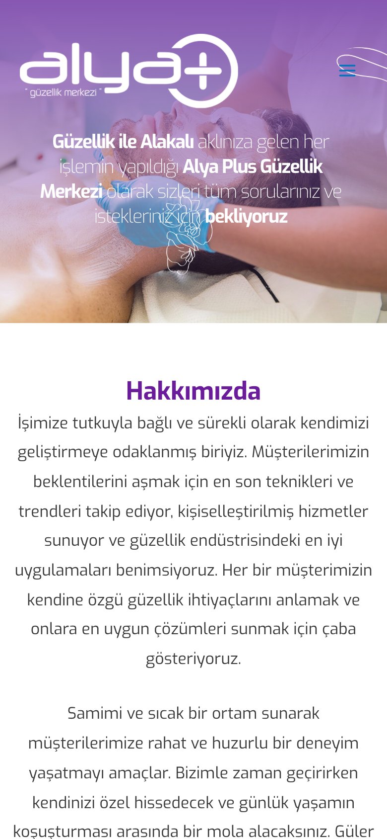 Alya Plus — mobil görünüm