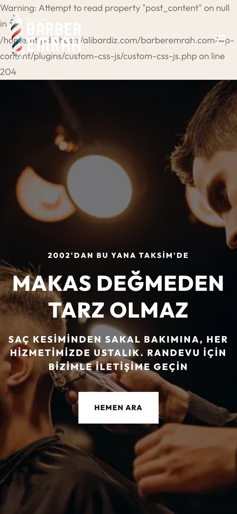 Barber Emrah — mobil görünüm
