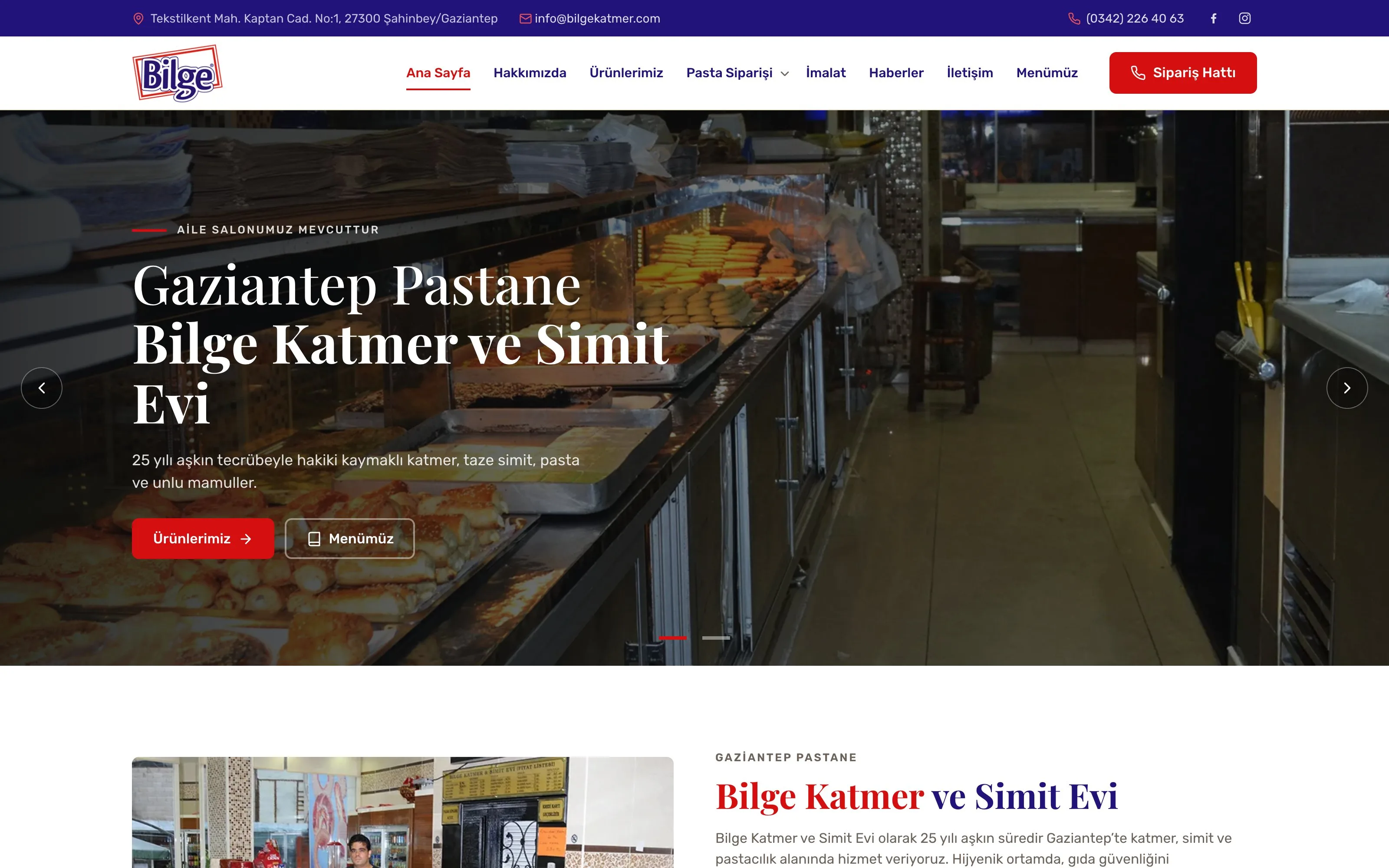 Bilge Katmer web sitesi ekran görüntüsü