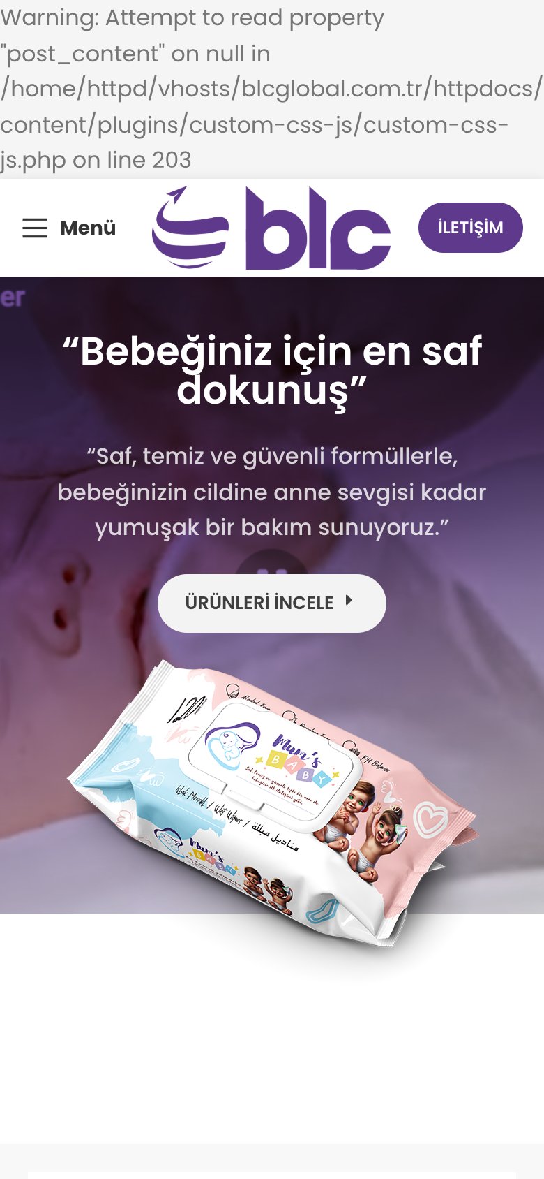BLC Global — mobil görünüm