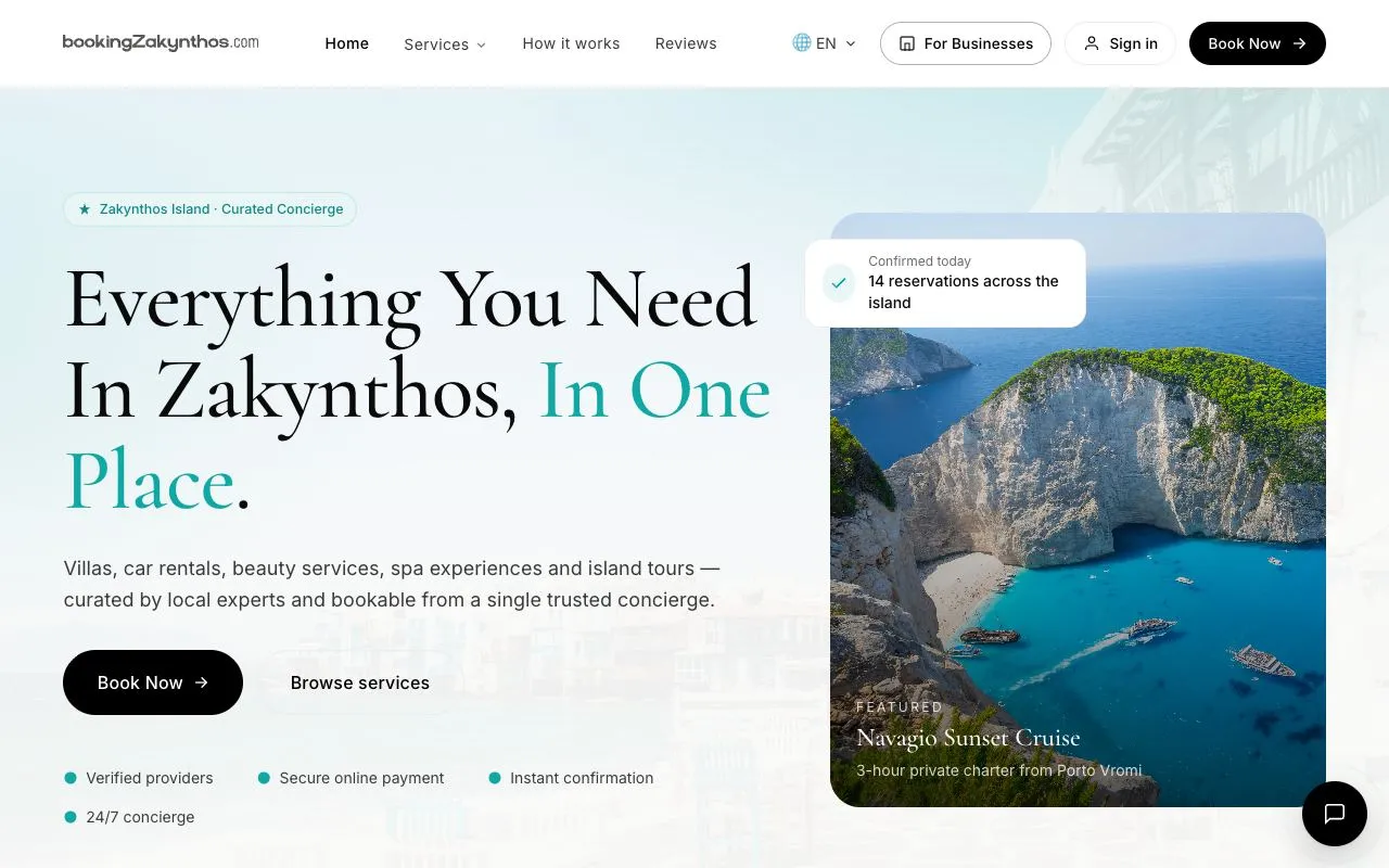 Booking Zakynthos