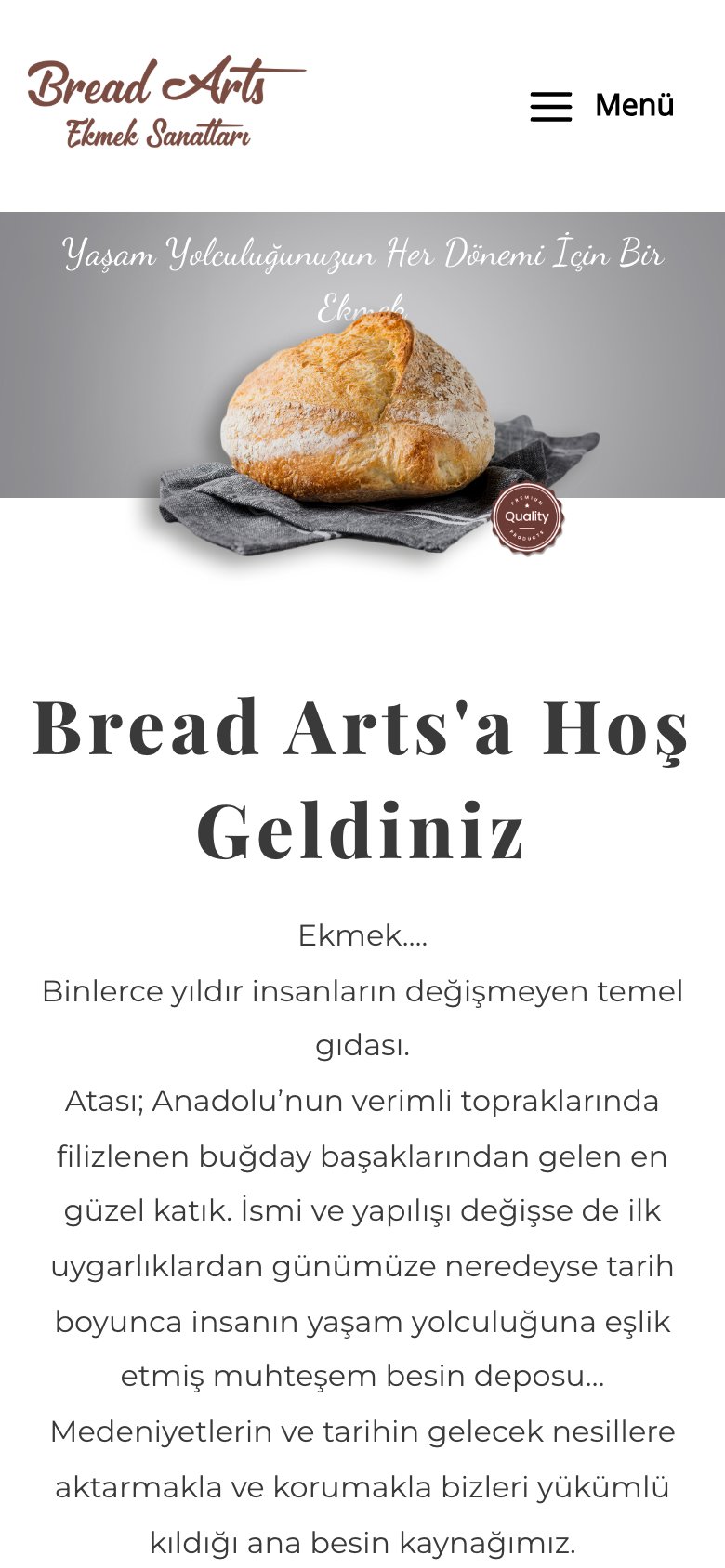 Bread Arts — mobil görünüm