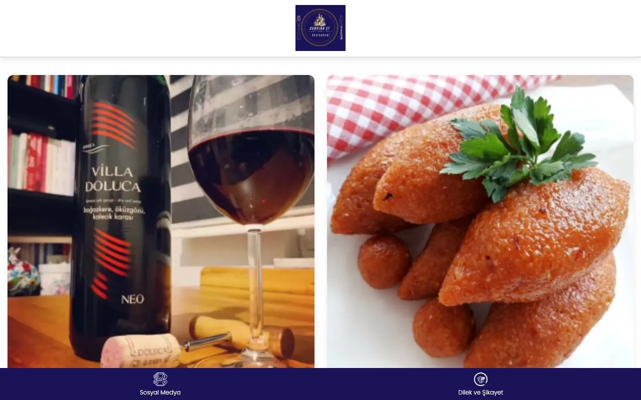 Carvino Restaurant Menü