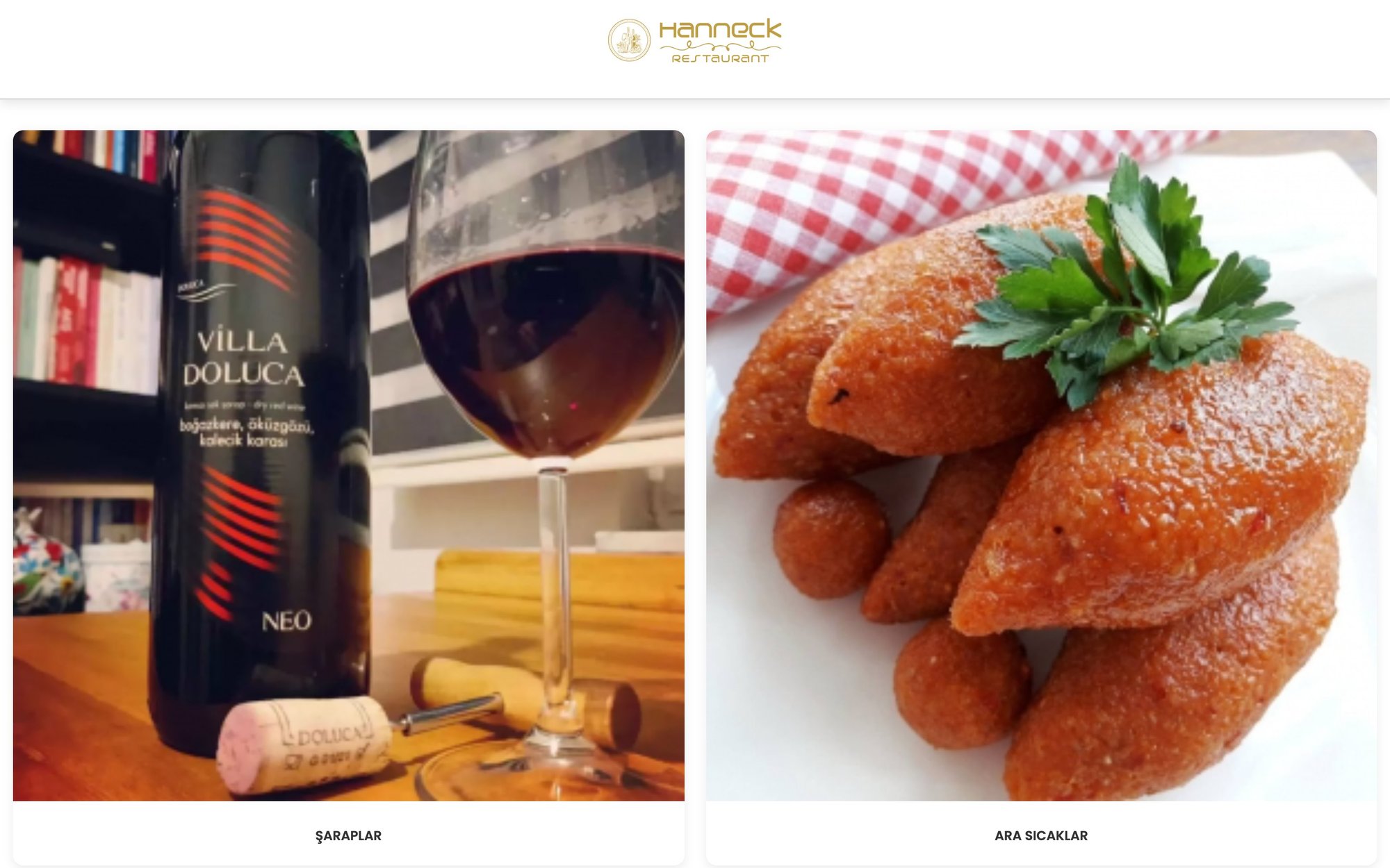 Carvino Restaurant Menü