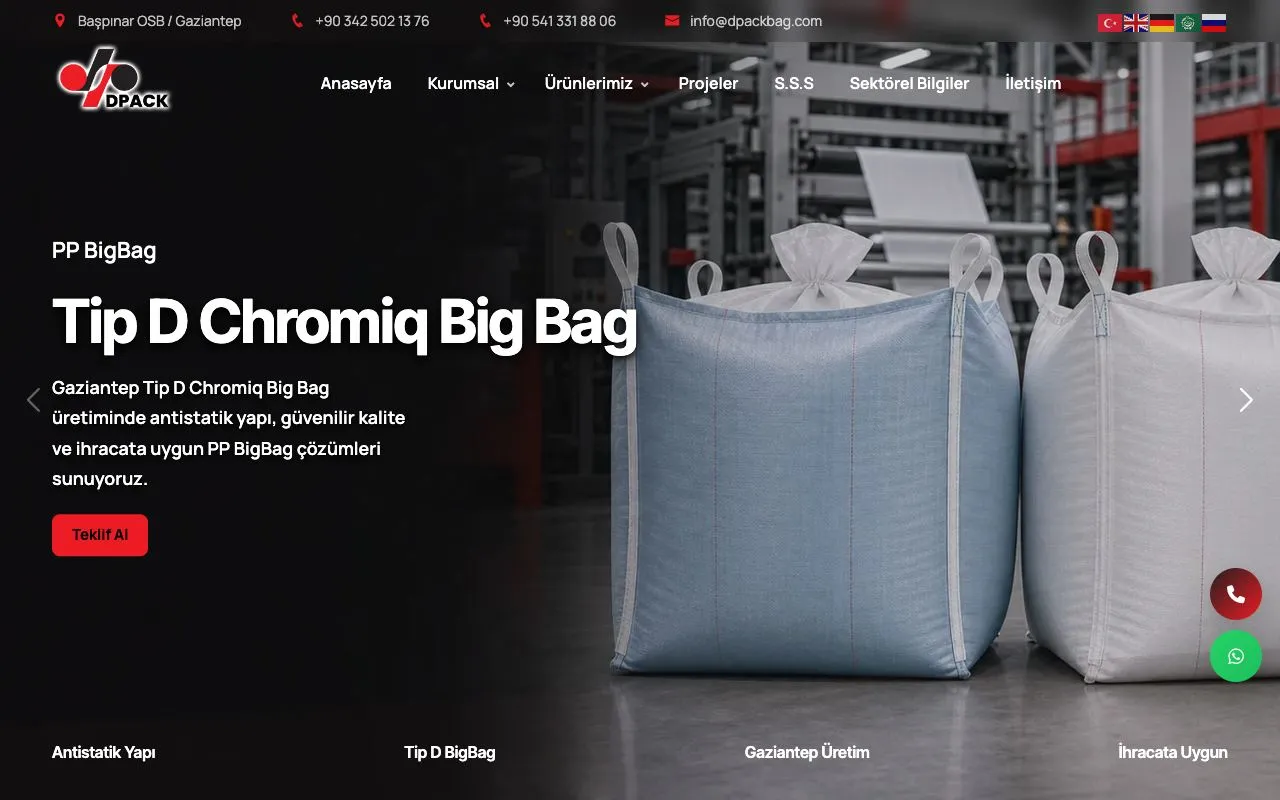 D Pack Bag