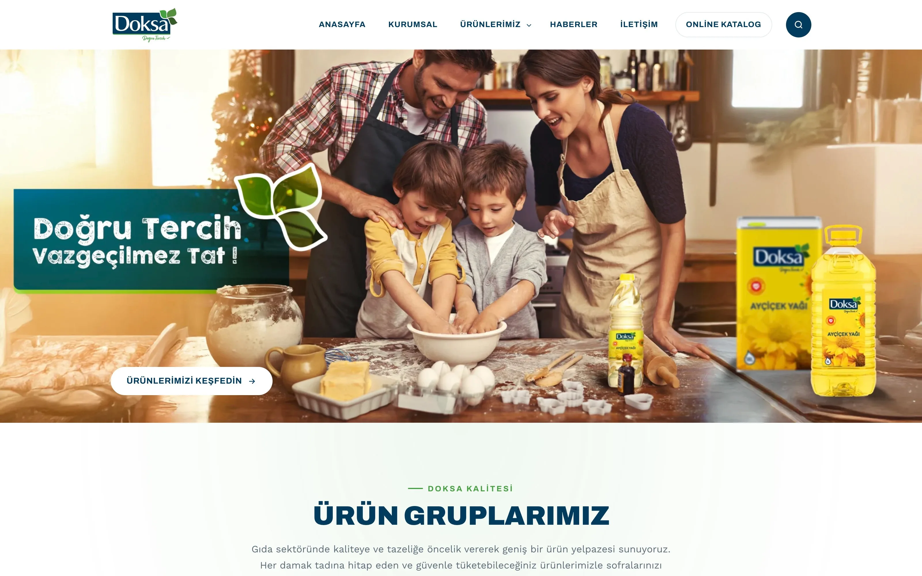 Doksa web sitesi ekran görüntüsü