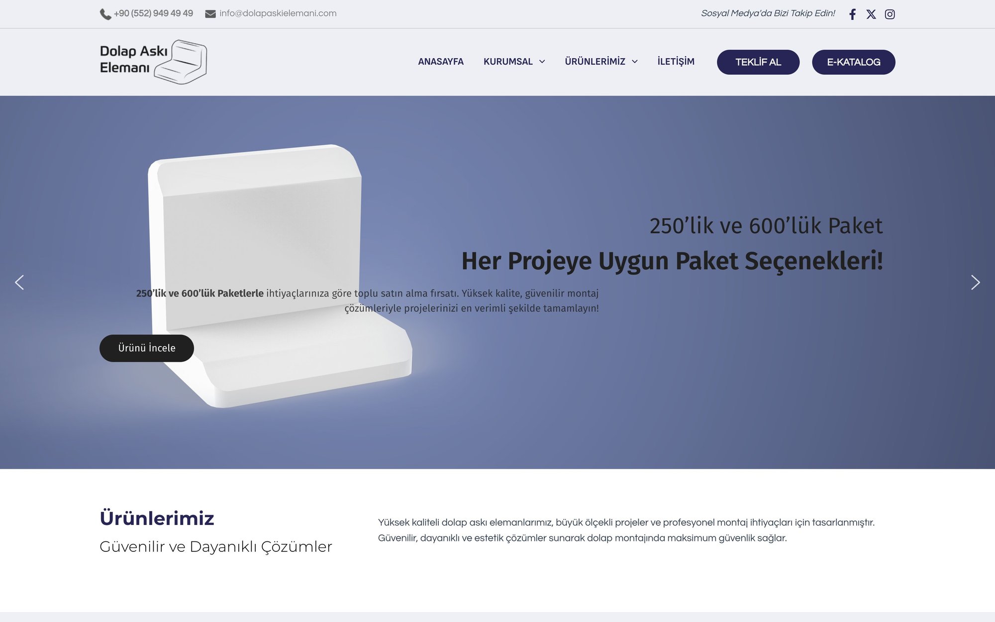 Dolap Askı Elemanı