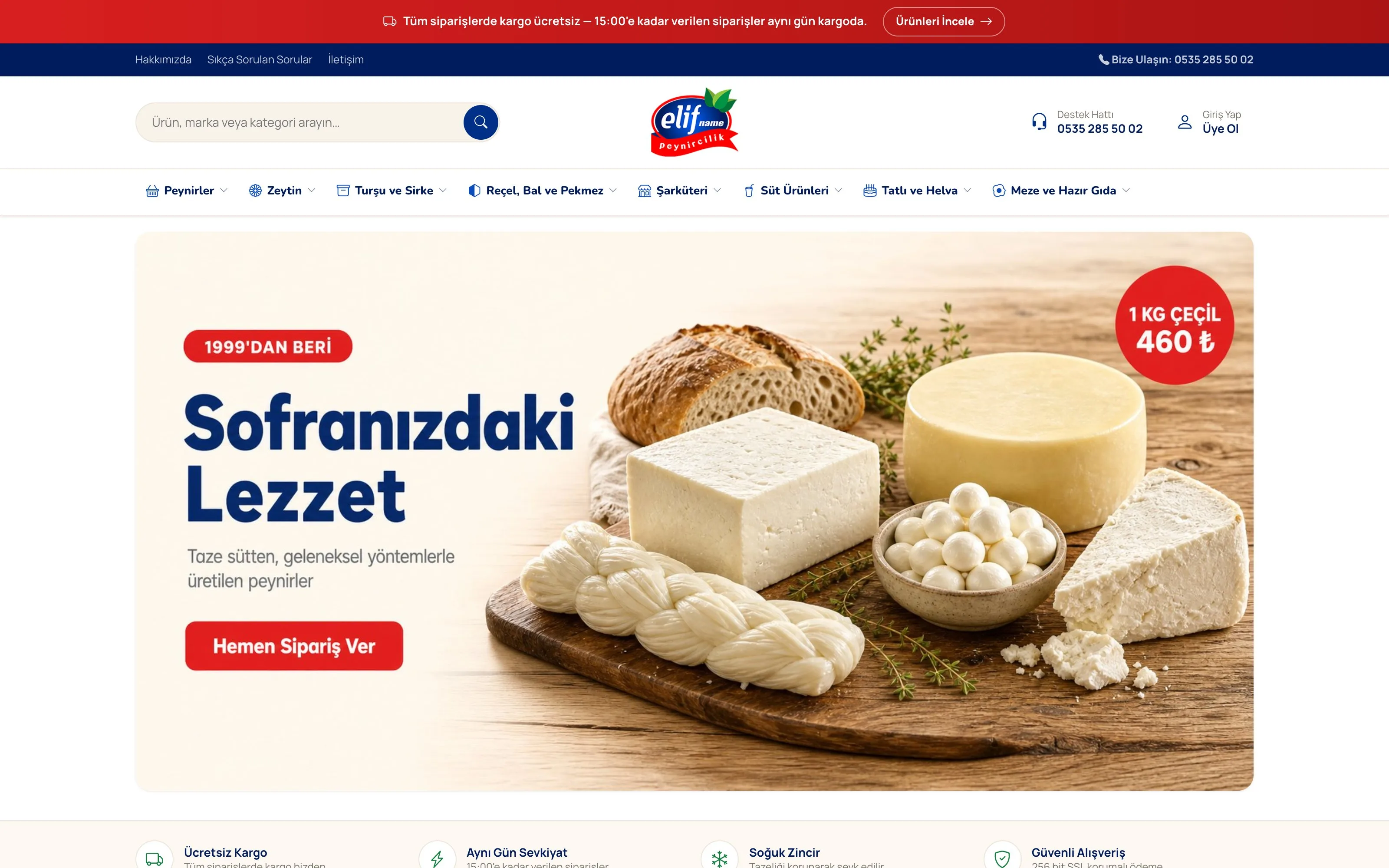 Elifname web sitesi ekran görüntüsü