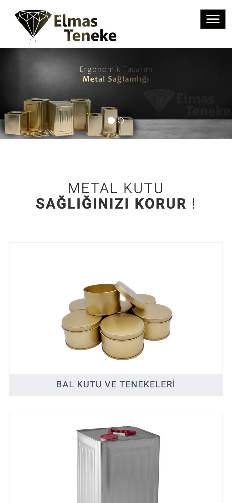 Elmas Teneke — mobil görünüm