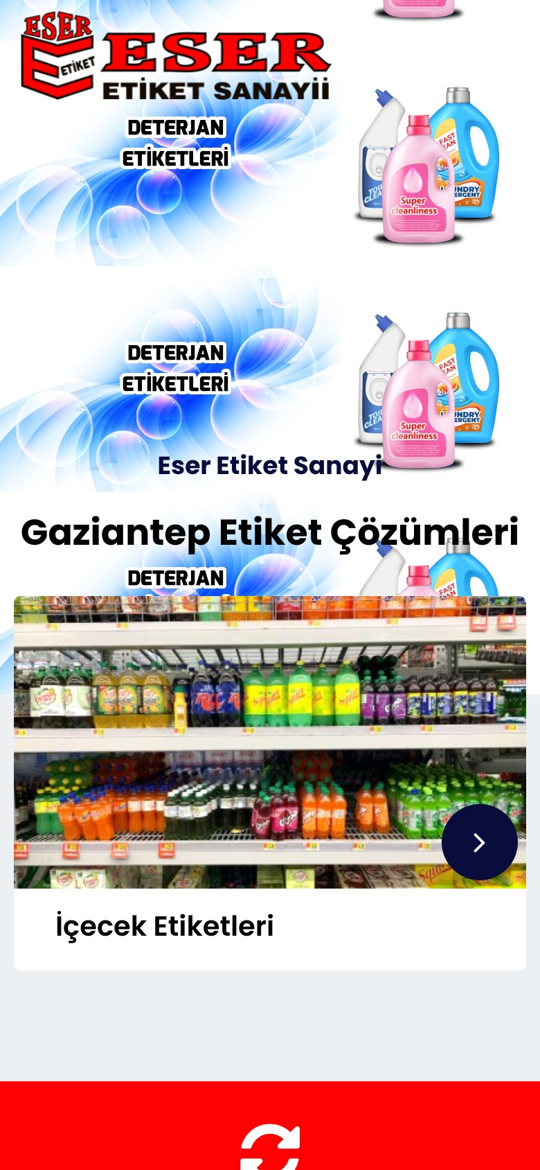 Eser Etiket — mobil görünüm