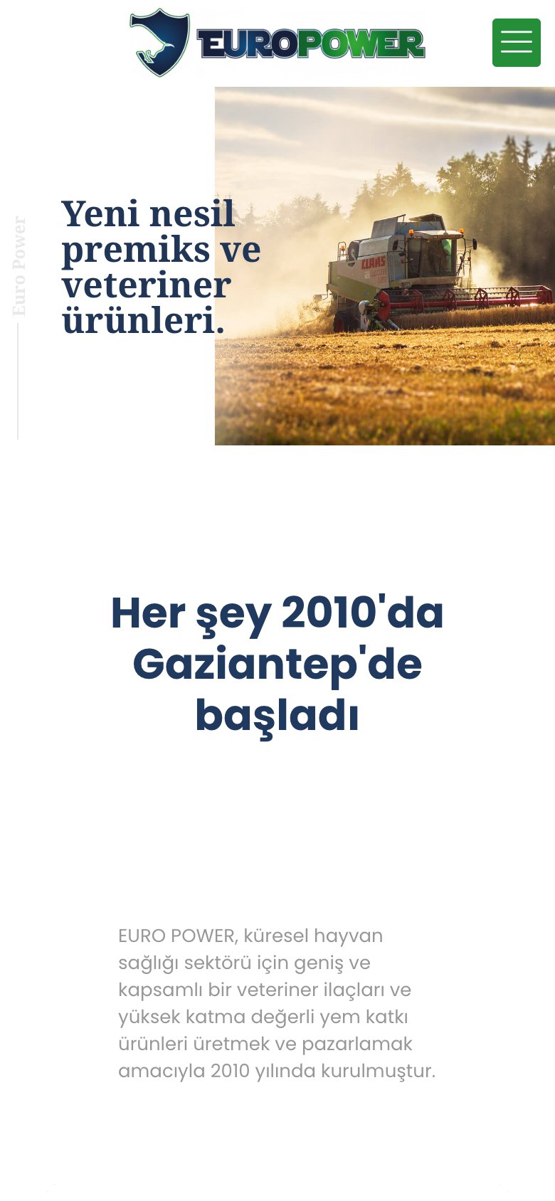 Euro Power — mobil görünüm