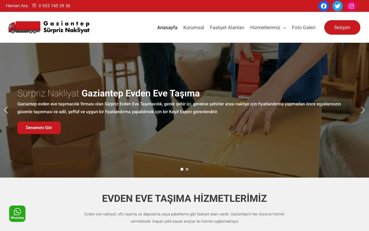 Gaziantep Sürpriz Nakliyat