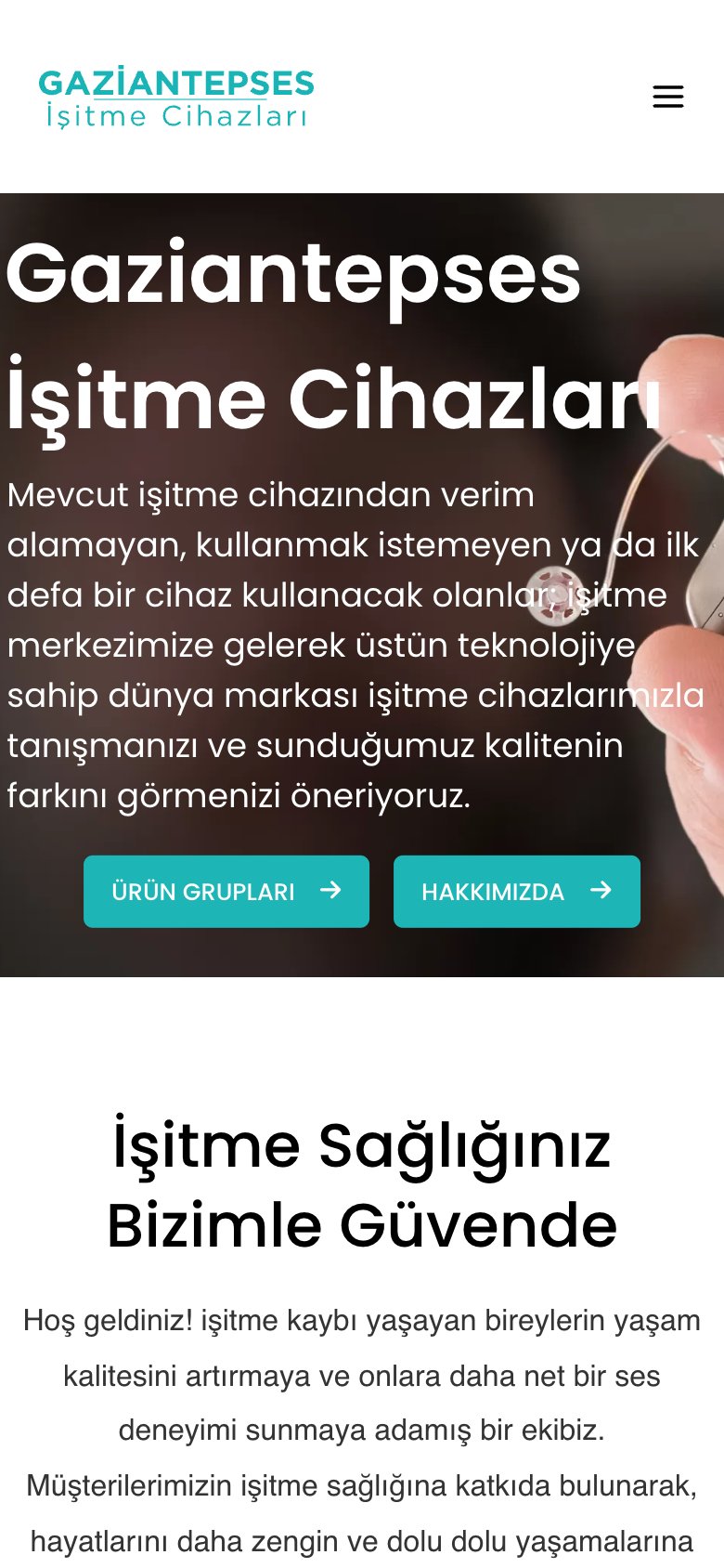 Gaziantep İşitme Cihazları — mobil görünüm