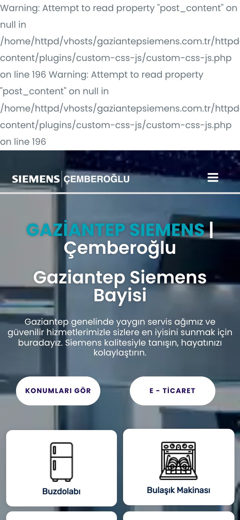 Gaziantep Siemens — mobil görünüm