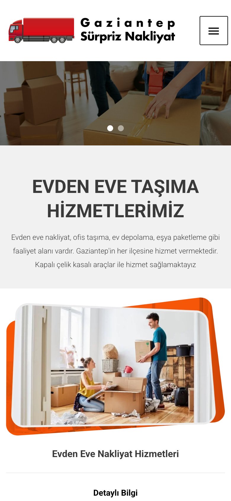 Gaziantep Sürpriz Nakliyat — mobil görünüm