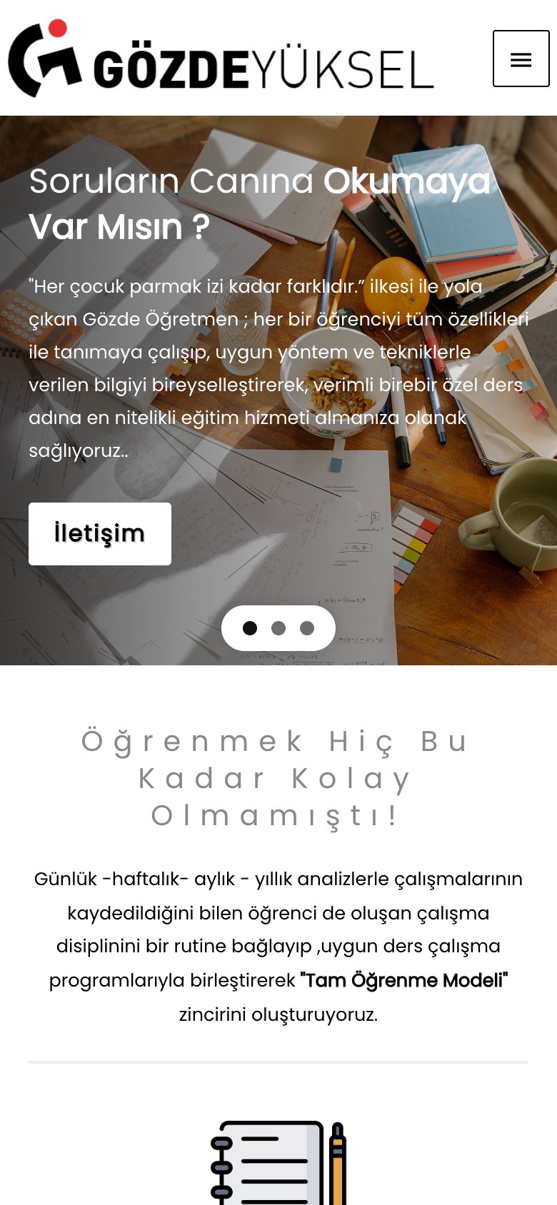 Gözde Yüksel Matematik — mobil görünüm