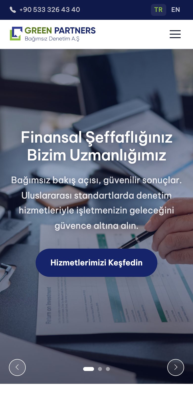 Green Partners Bağımsız Denetim — mobil görünüm