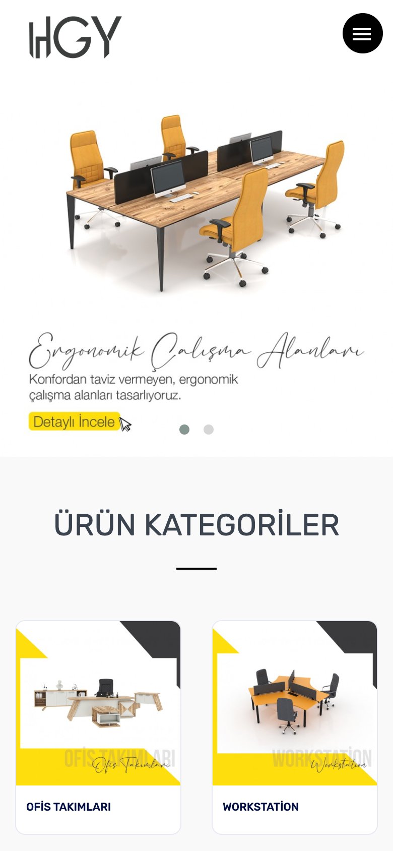 HGY Ofis Mobilyaları — mobil görünüm
