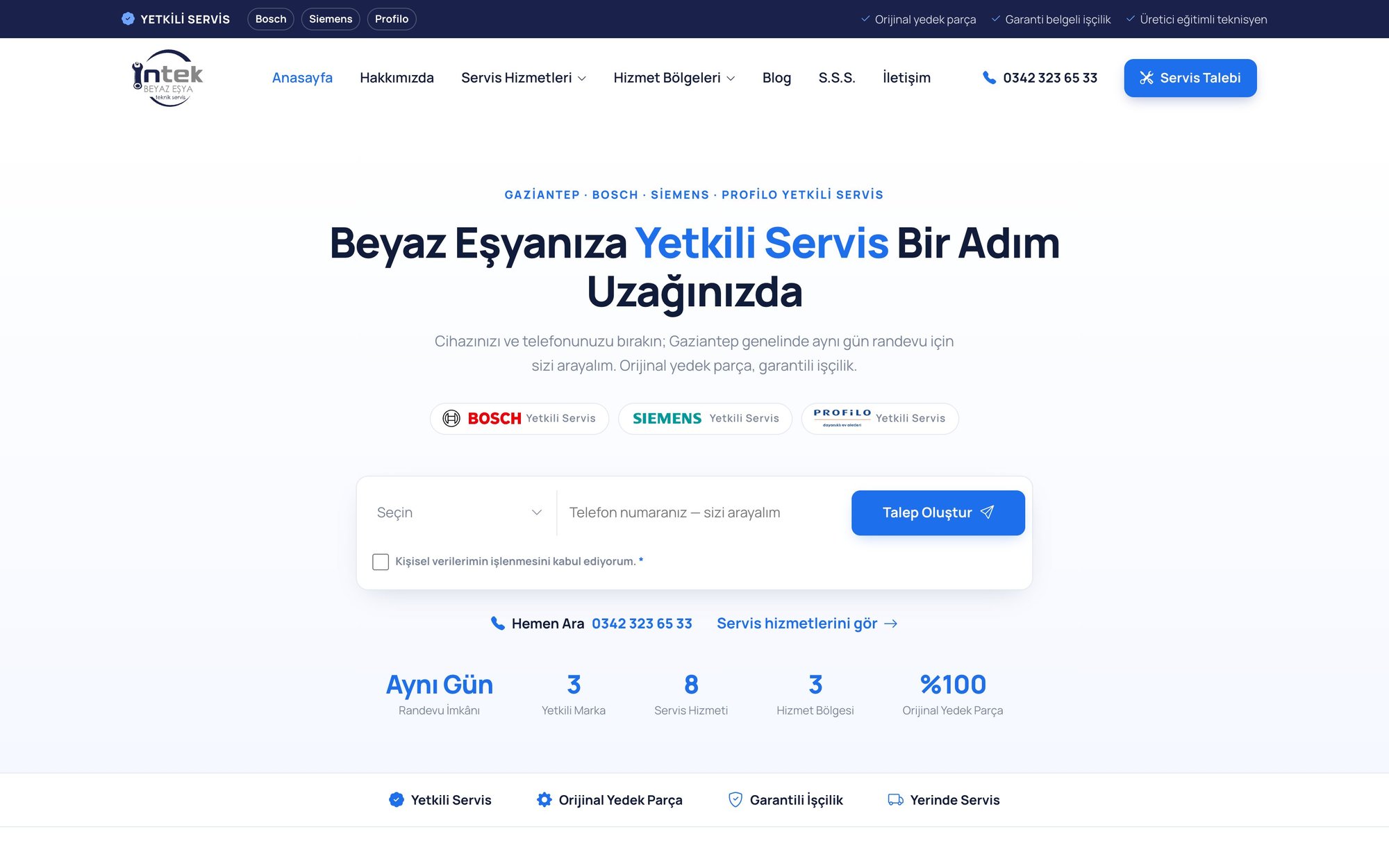 İntek Yetkili Servis