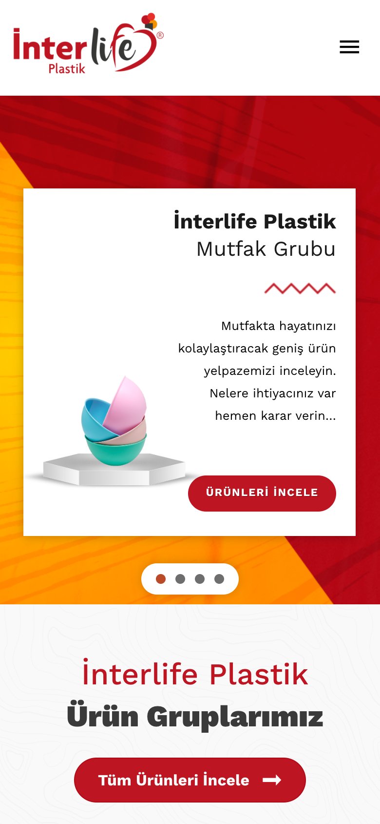 Interlife Plastik — mobil görünüm