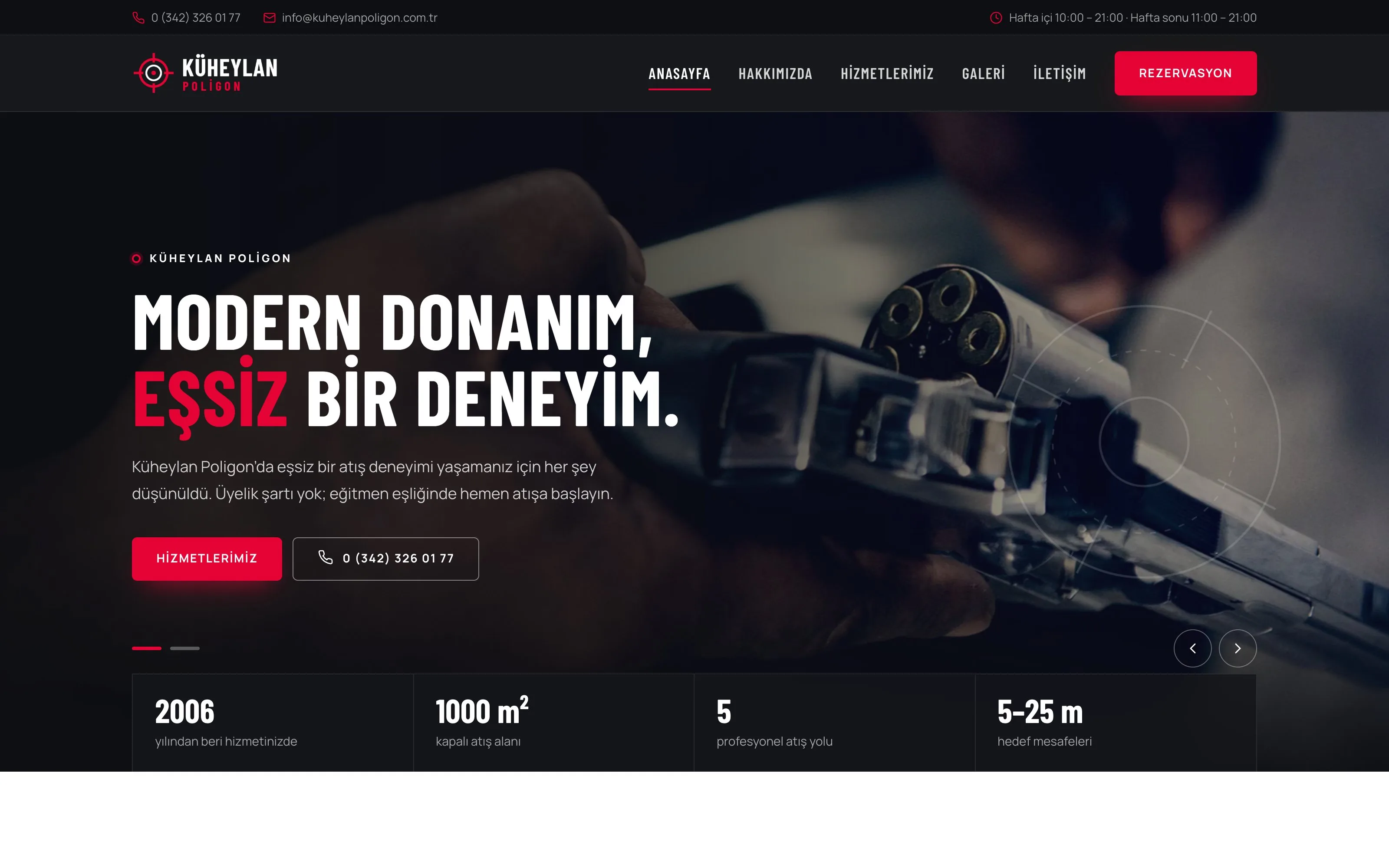 Küheylan Poligon web sitesi ekran görüntüsü