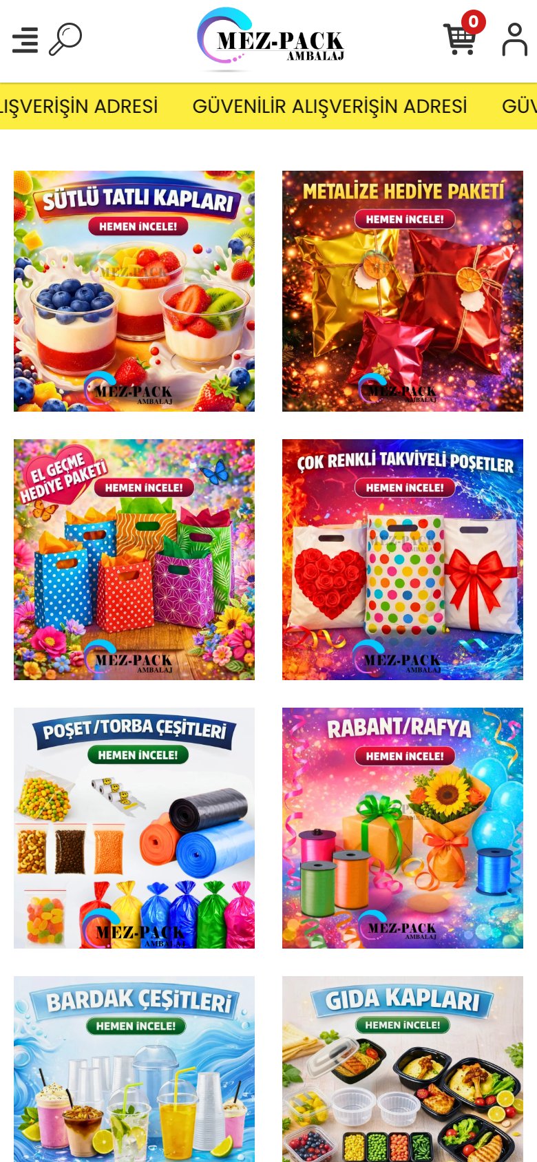 Mezpack Ambalaj — mobil görünüm