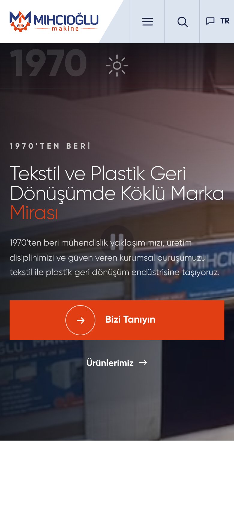 Mıhcıoğlu Makine — mobil görünüm