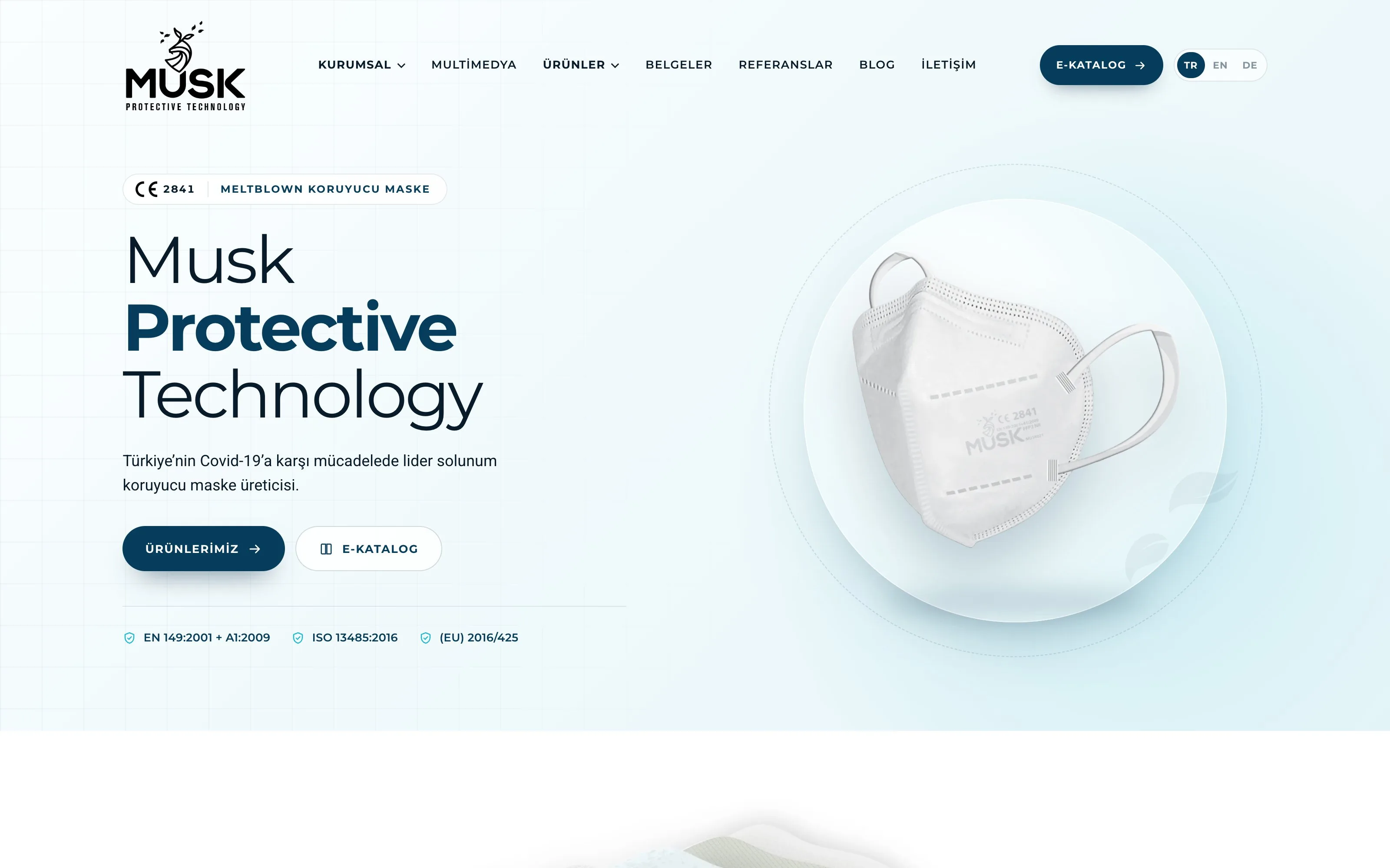 Musk Medikal web sitesi ekran görüntüsü