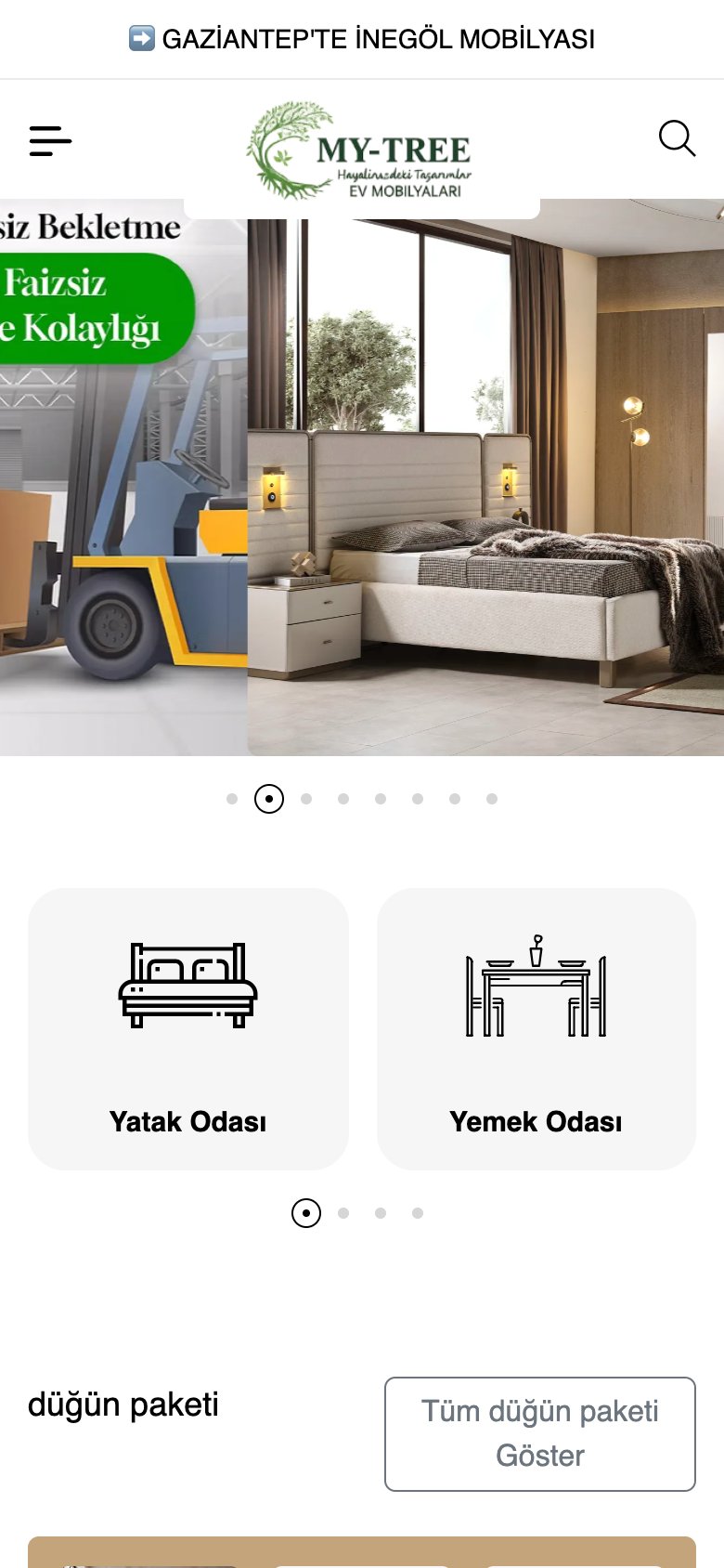 MyTree — mobil görünüm