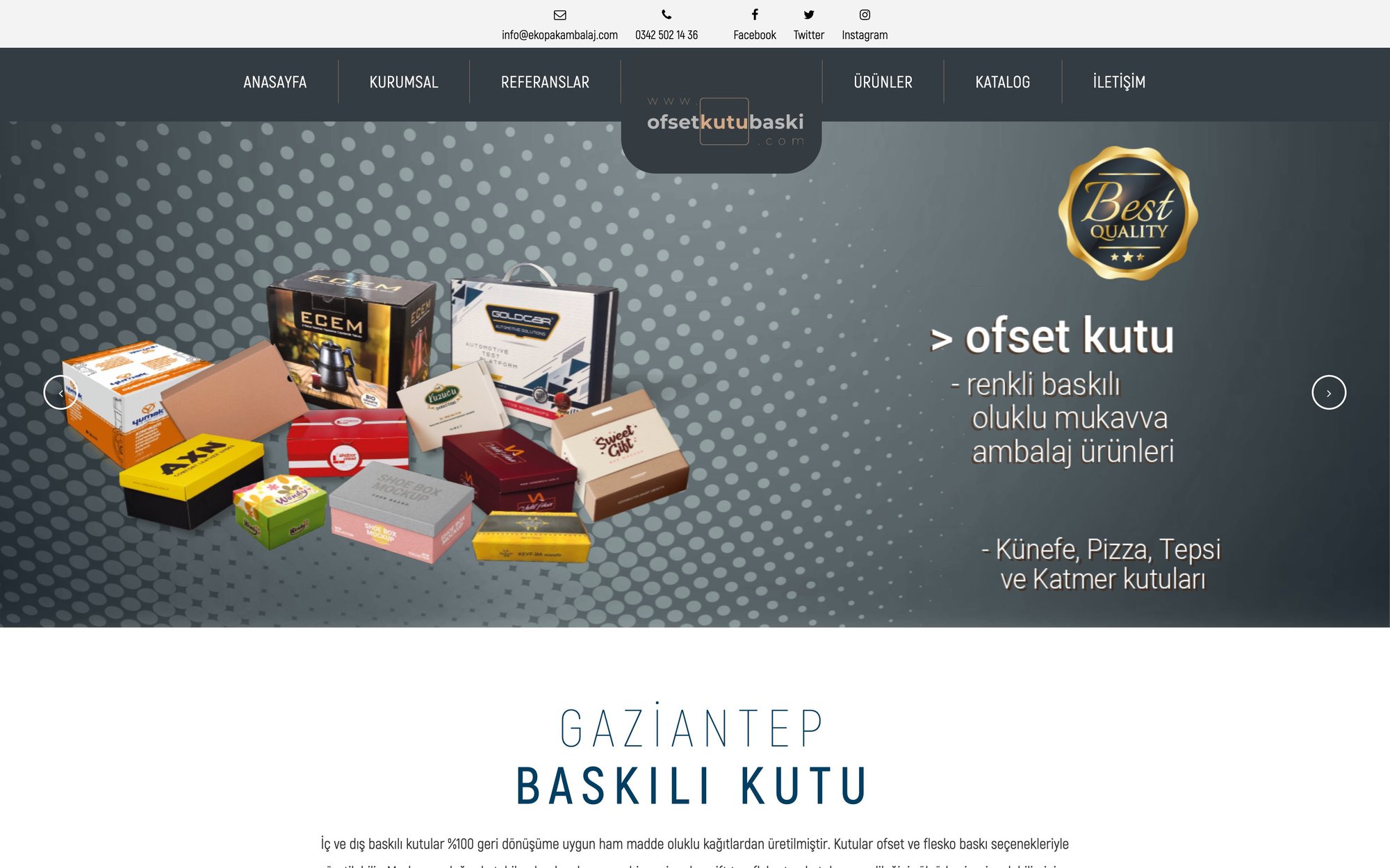 Ofset Kutu Baskı