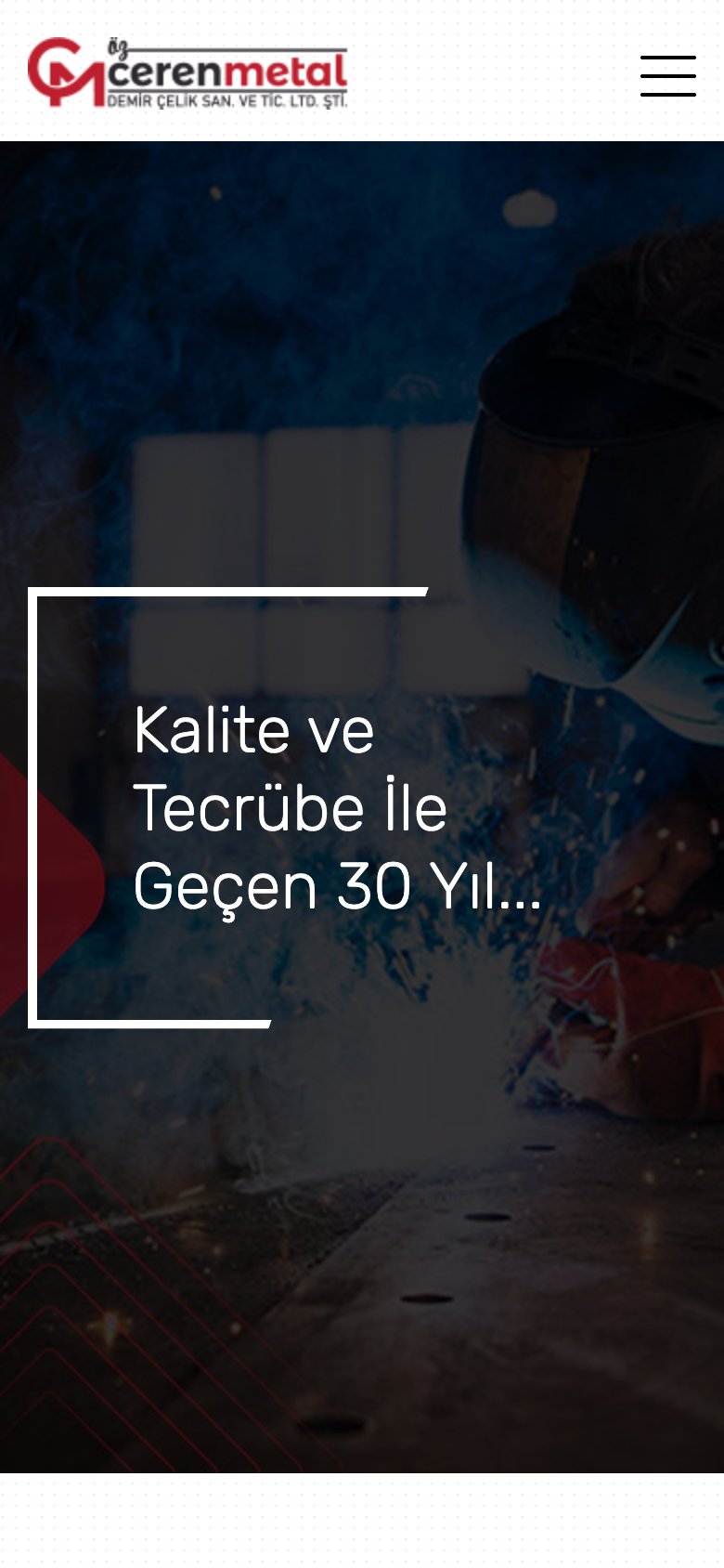 Özceren Metal — mobil görünüm