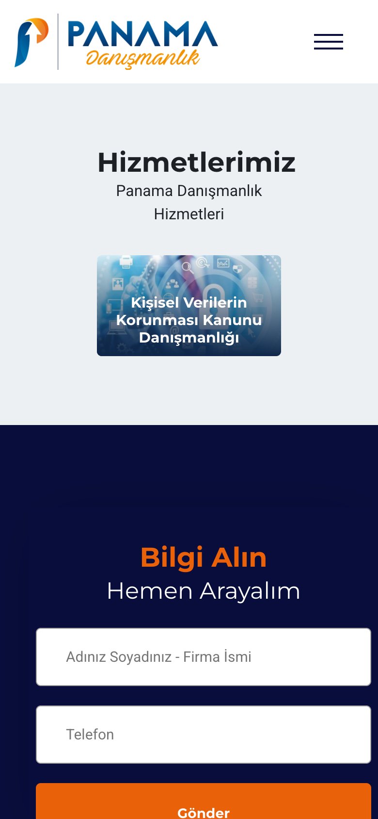 Panama Danışmanlık — mobil görünüm