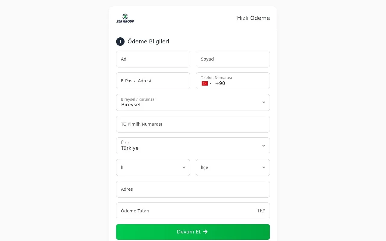 Zer Group Ödeme