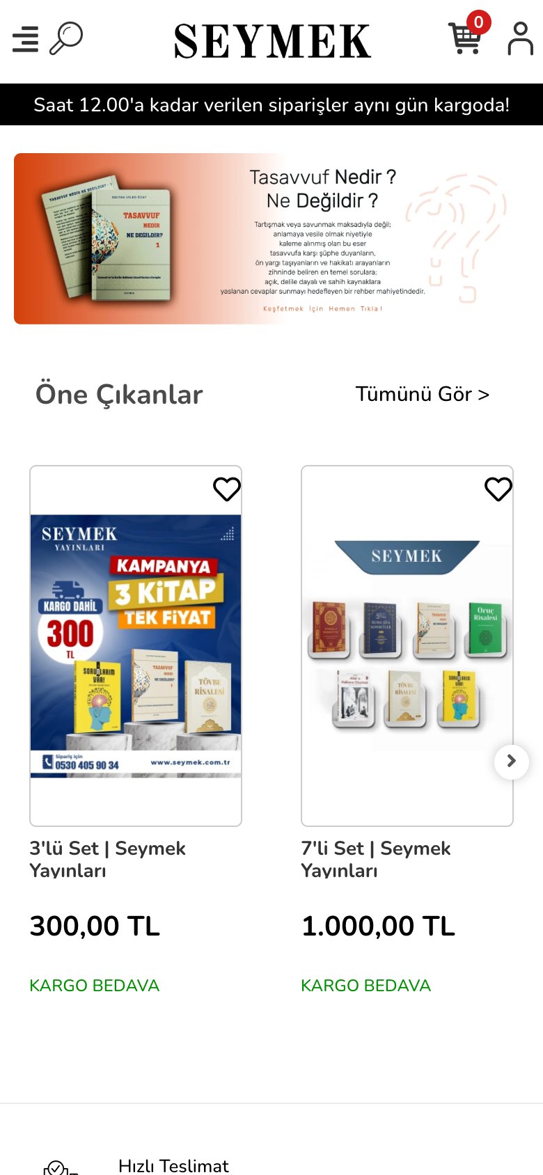 Seymek — mobil görünüm