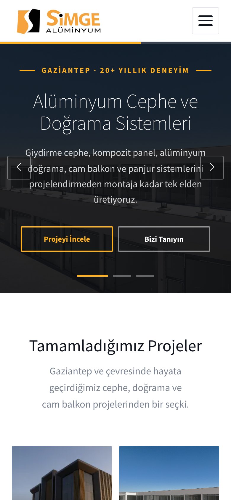 Simge Alüminyum — mobil görünüm