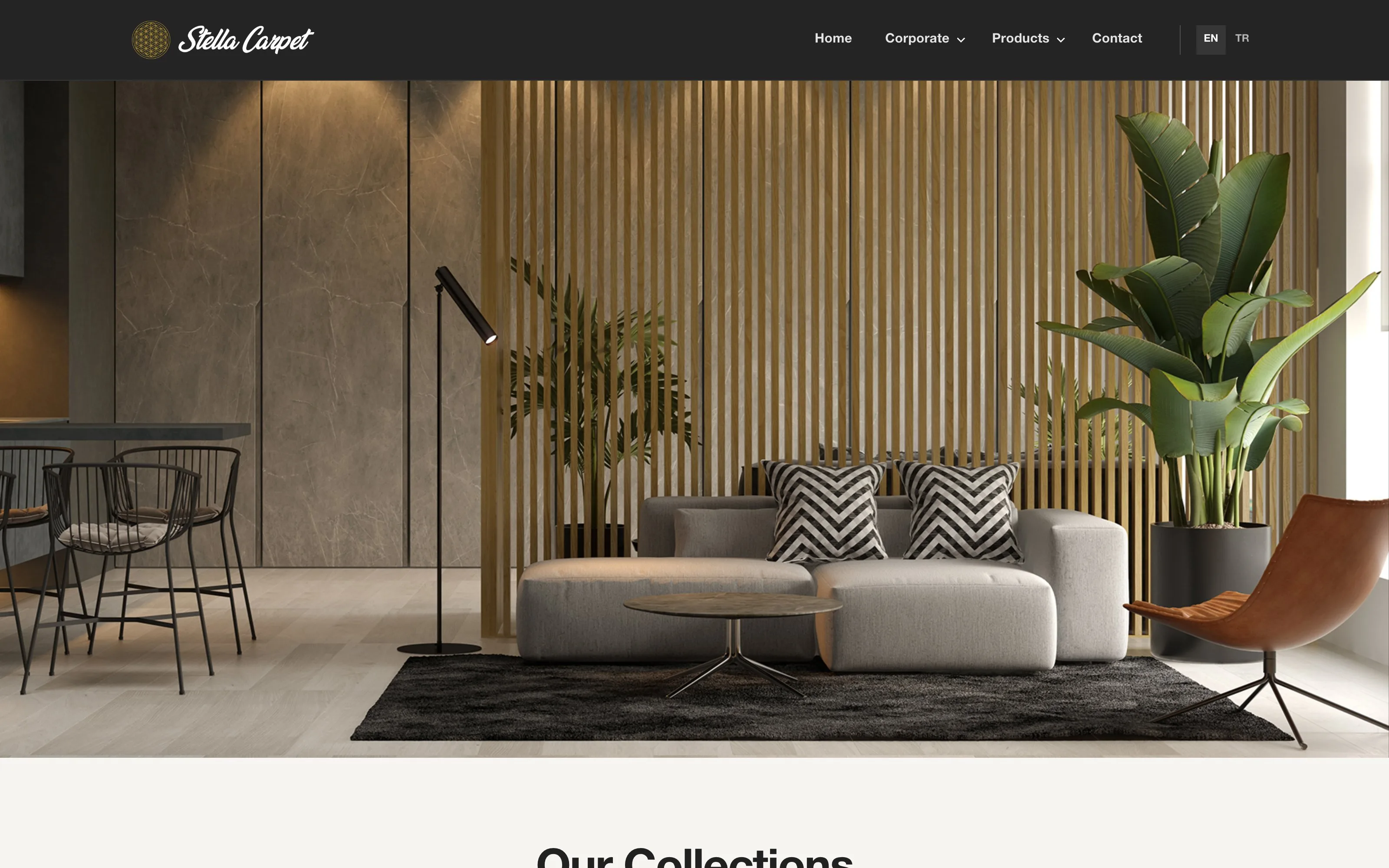 Stella Carpet web sitesi ekran görüntüsü