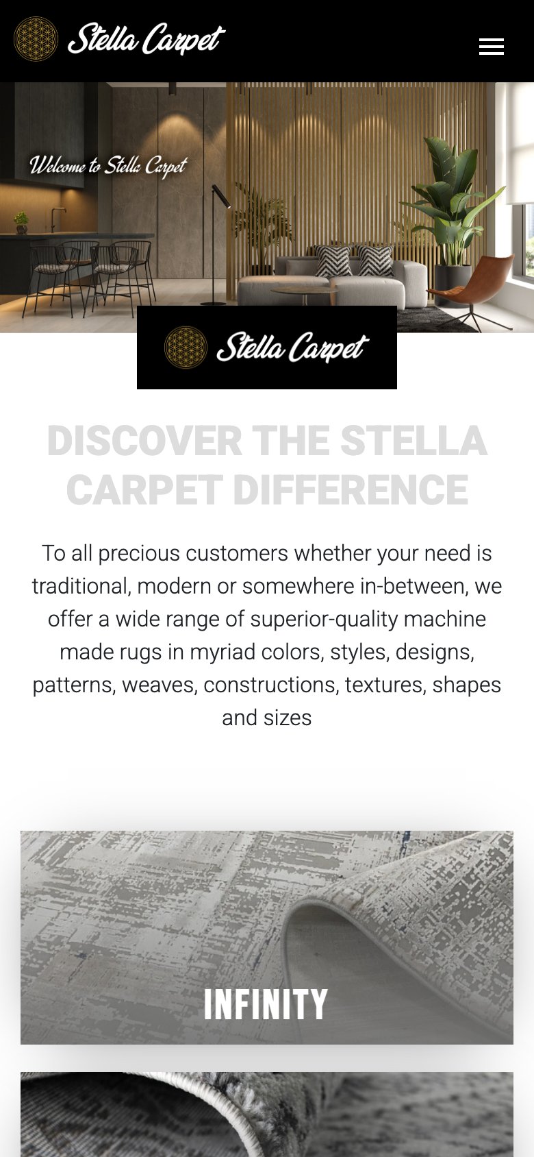Stella Carpet — mobil görünüm
