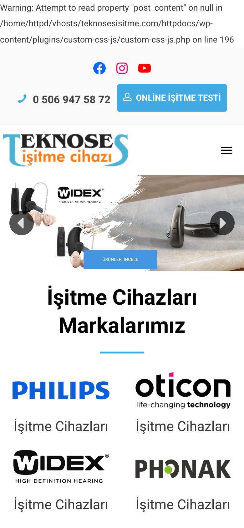Teknoses İşitme — mobil görünüm