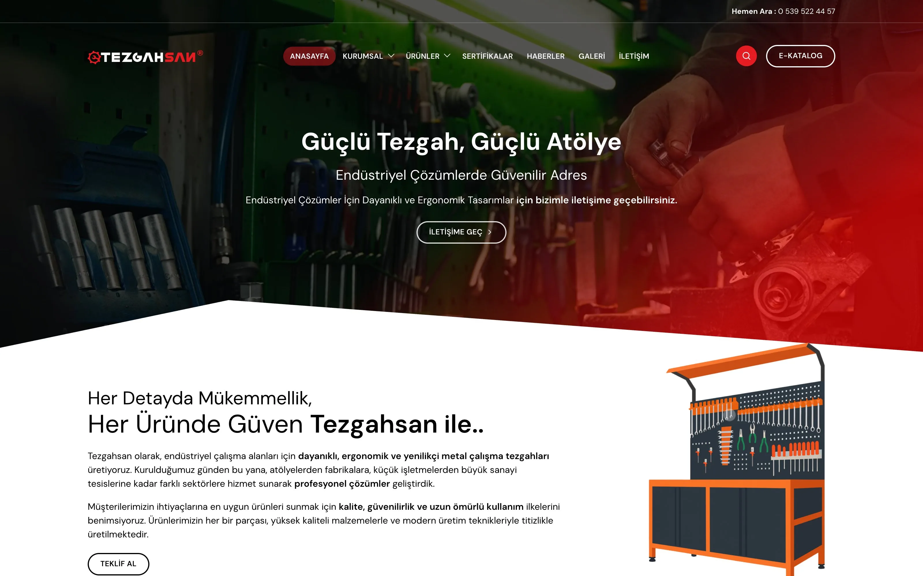 Tezgahsan web sitesi ekran görüntüsü