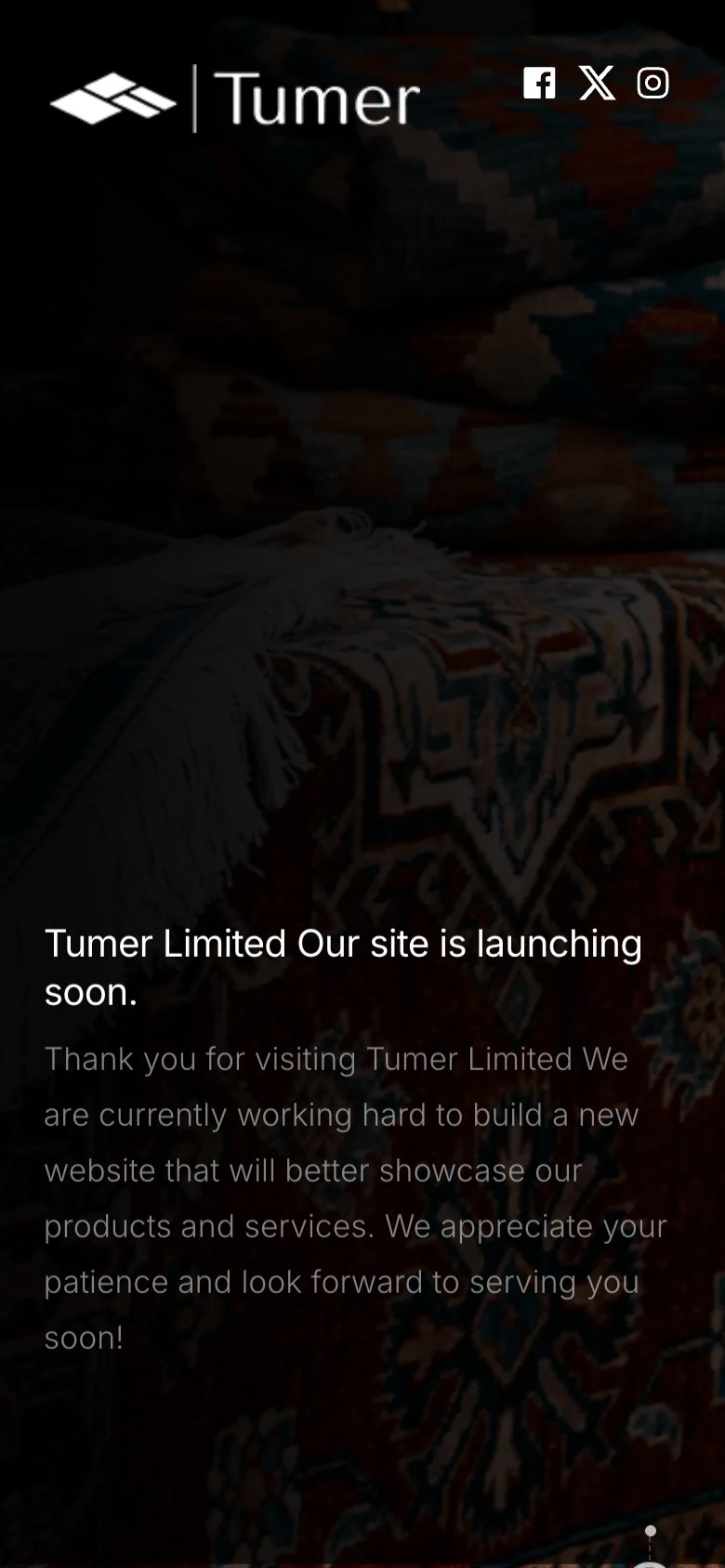 Tümer Ltd — mobil görünüm