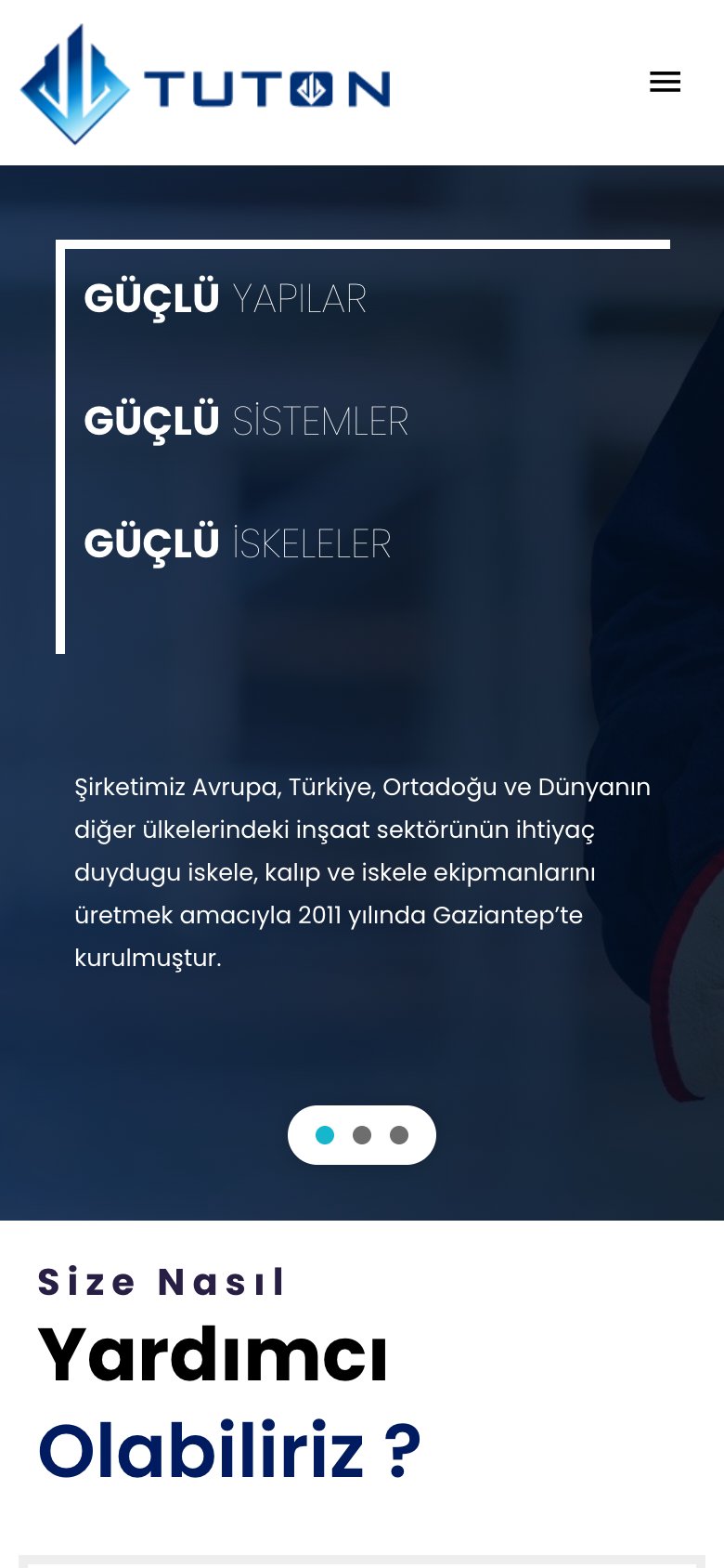 Tuton — mobil görünüm