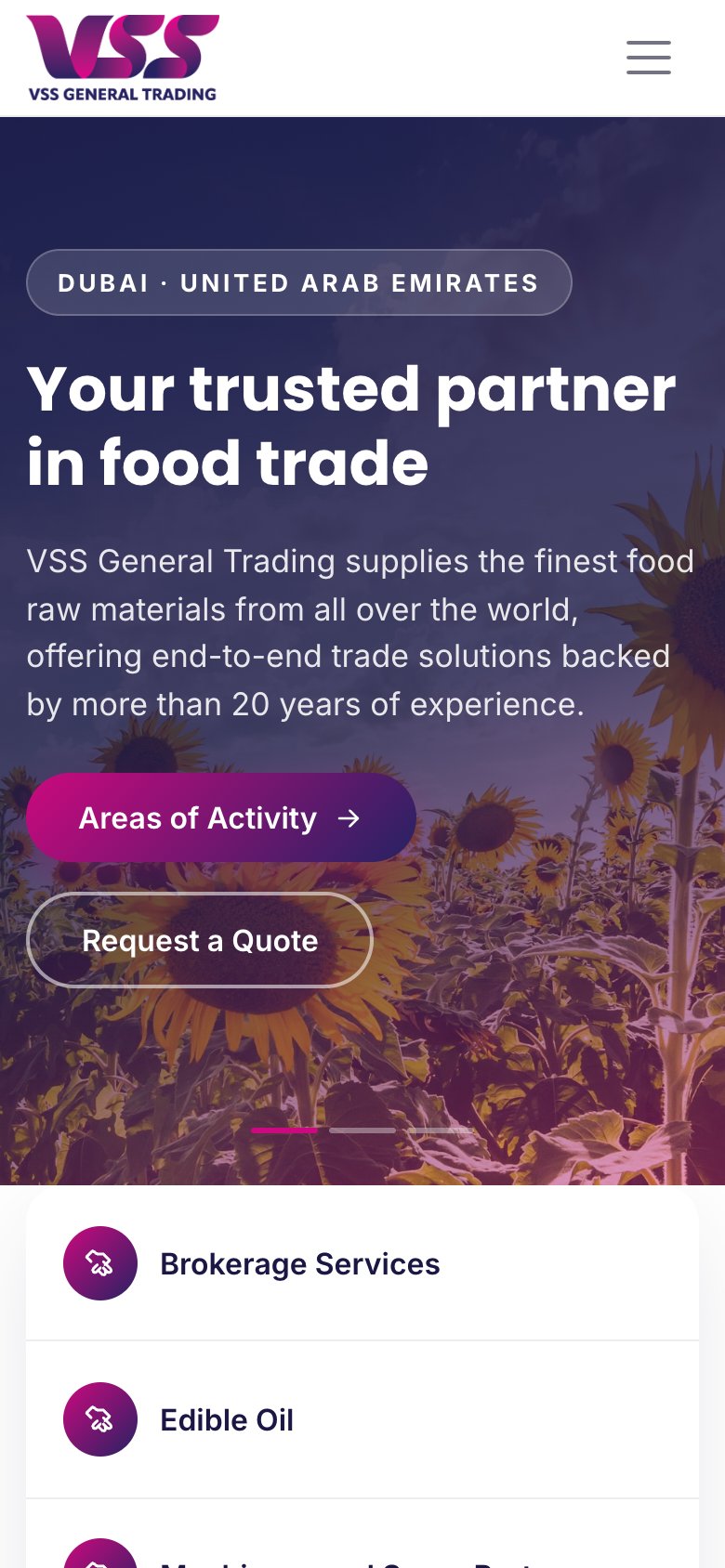 Vss General Trading — mobil görünüm