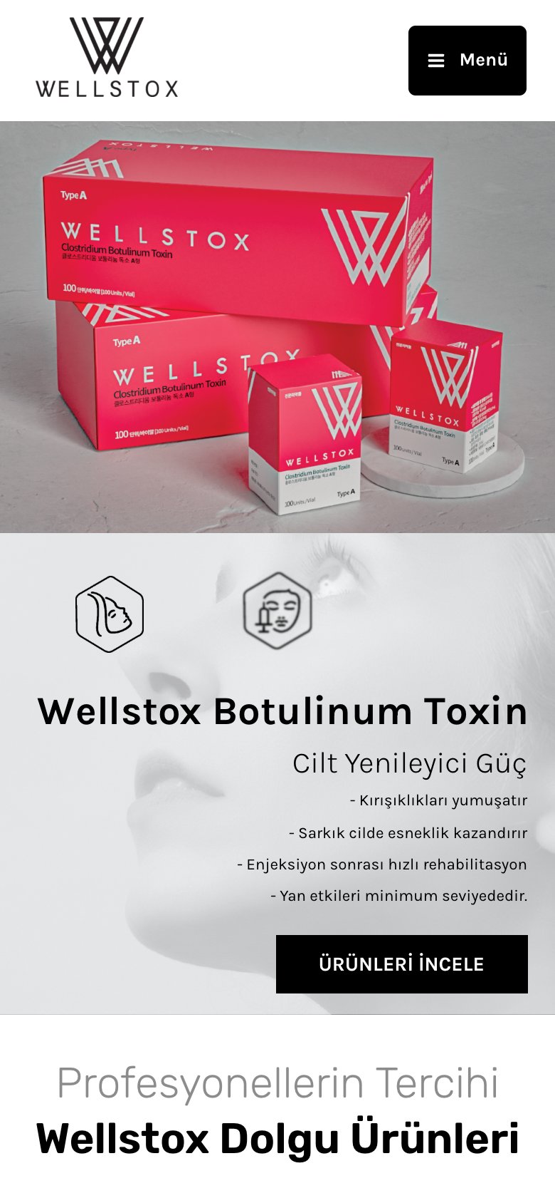 Wellstox — mobil görünüm